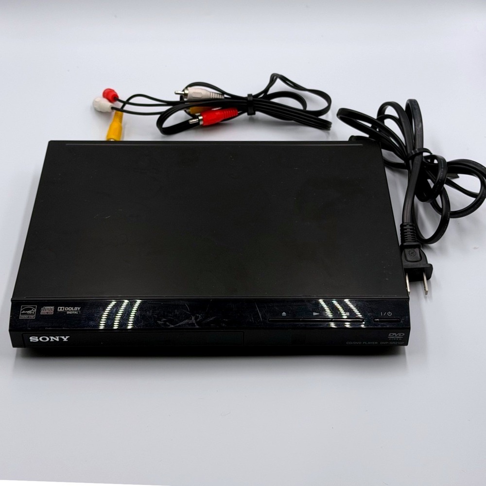Sony DVP-SR210P CD DVD Player Black Progressive Scan No Remote